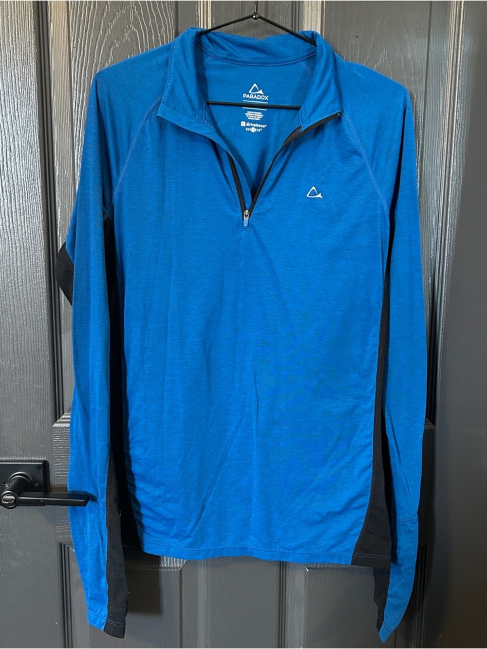 Paradox Royal Blue and Black Quarter-Zip Athletic Top